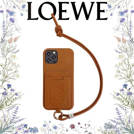 iphone13/13mini/13pro max ケース ロエベ iphone12/12pro ケース 首掛け loewe風 iphone11 ケース カード 収納 ブランド 携帯ケース iphoneSE2/x/xr ライチレザー 2022新作