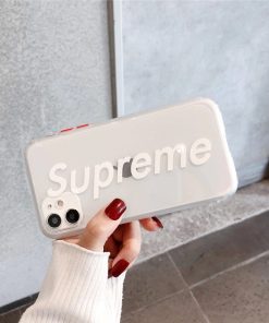 シュプリーム スマホケース 透明 おしゃれ iphone12pro max/12mini ケース Supreme iphone11pro/xs max カバー ペア 携帯ケース iphonexs/xr 流行り アイフォン7/8plus クリアケース