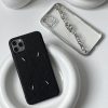 マルジェラ iPhone13/13mini ケース 黒 おしゃれ iphone12pro max ケース お 揃い シンプル アイフォン11/11pro カバー 四つタグ Maison Margiela iphonexs/se2/8 ケース 有名人