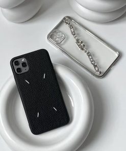 マルジェラ iPhone13/13mini ケース 黒 おしゃれ iphone12pro max ケース お 揃い シンプル アイフォン11/11pro カバー 四つタグ Maison Margiela iphonexs/se2/8 ケース 有名人