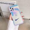 ナイキ iphoneケース 透明 かわいい iphone12プロカバー レインボー adiads iphone11pro/xs max クリアケース インスタ風 アイフォンカバーx/xr 流行り 女子高校生