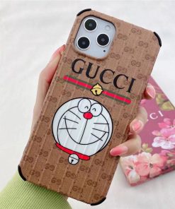 ドラえもん gucci iphone12 iphone12pro max 携帯ケース お揃い ブランド アイフォン11/11プロカバー 流行り グッチ風 スマホケース iphonexs max キャラ iphone10r/se2 保護カバー 頑丈 かわいい