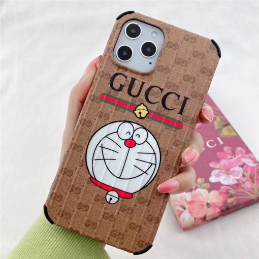 ドラえもん gucci iphone12 iphone12pro max 携帯ケース お揃い ブランド アイフォン11/11プロカバー 流行り グッチ風 スマホケース iphonexs max キャラ iphone10r/se2 保護カバー 頑丈 かわいい